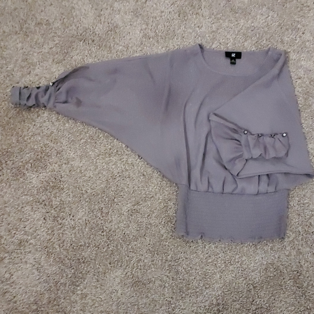 Silver Metallic Top
